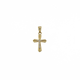 Drobny krzyżyk z wizerunkiem z białego złota