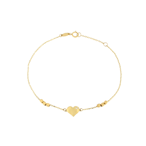 Bransoletka łańcuszkowa z sercem